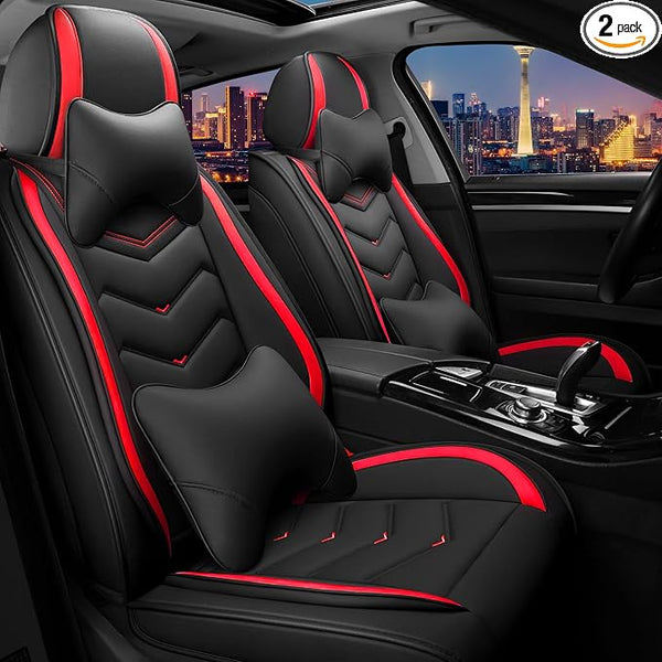 Seat Covers for Honda Civic โ Black / Red