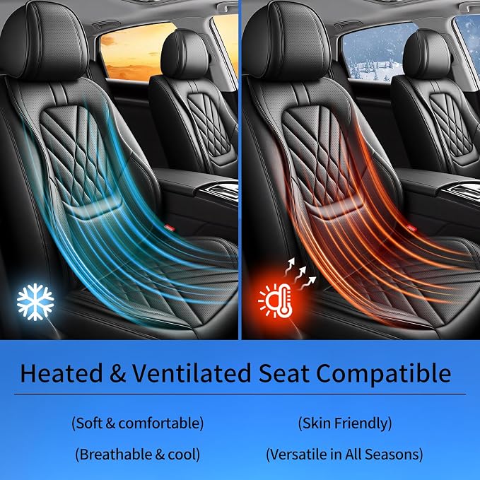 Seat Covers for Nissan Titan — Full Set — Black
