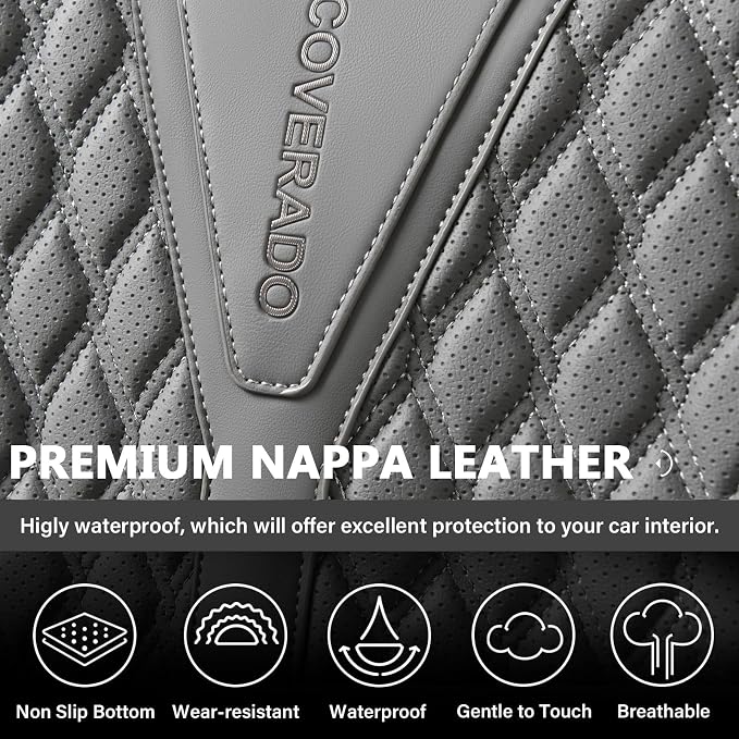 Universal Seat Covers — Full Set — Gray