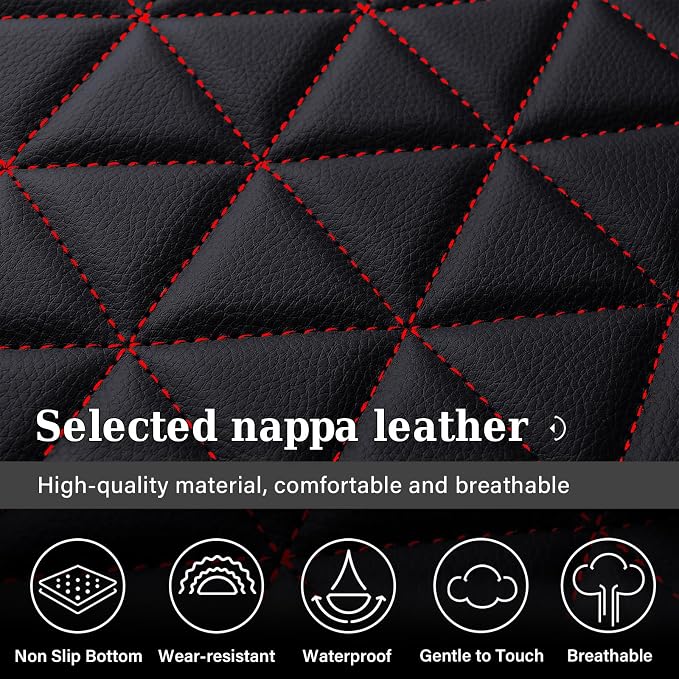 Seat Covers for Multiple Vehicles — Front Seat — Red