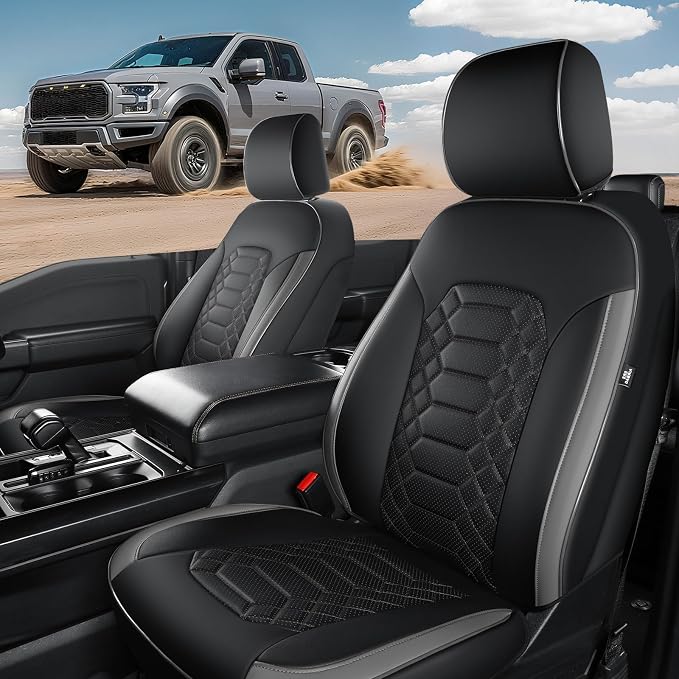 Faux Leather Seat Covers for Multiple Vehicles — Front Seat