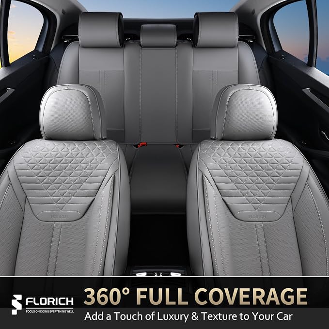 Universal Seat Covers — Front Seat — Gray