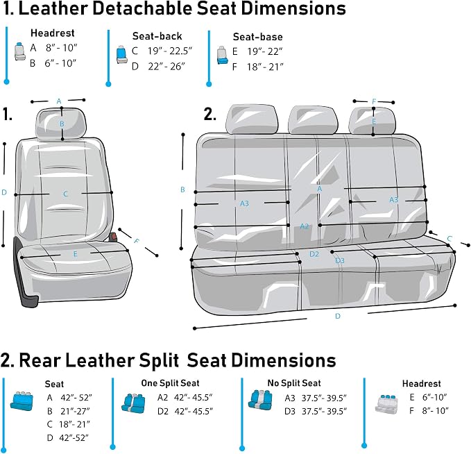 Universal Faux Leather Seat Covers — Red