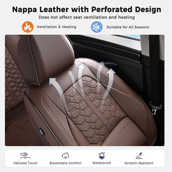 Universal Seat Covers — Full Set — Coffee
