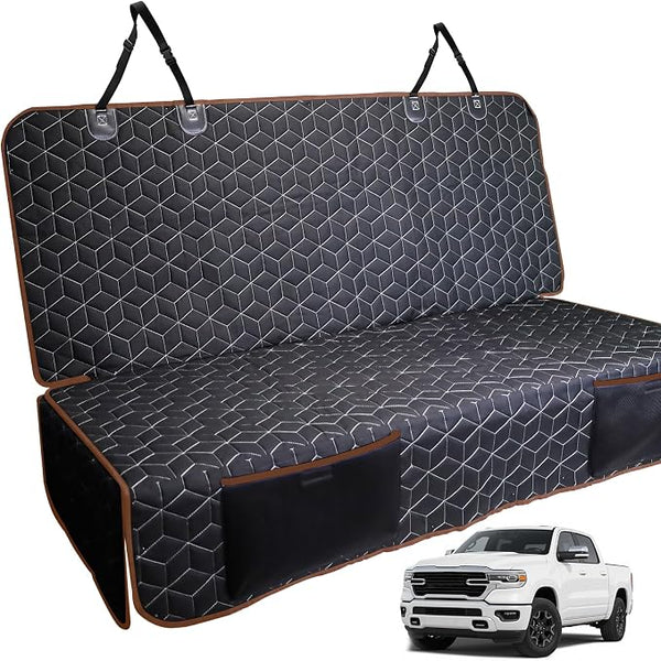 Pet Car Seat Protector โ Front Seat โ Brown