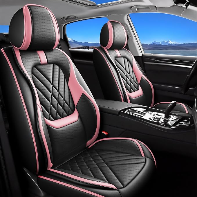 Seat Covers for Nissan Rogue — Full Set — Pink