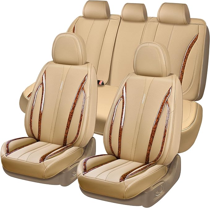 Universal Seat Covers — Full Set — Beige