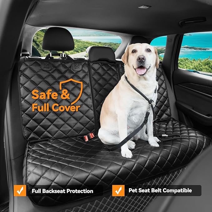 Pet Car Seat Protector — Black