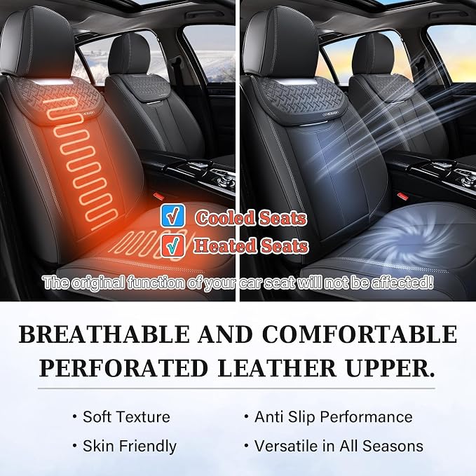 Universal Seat Covers — Front Seat — Black