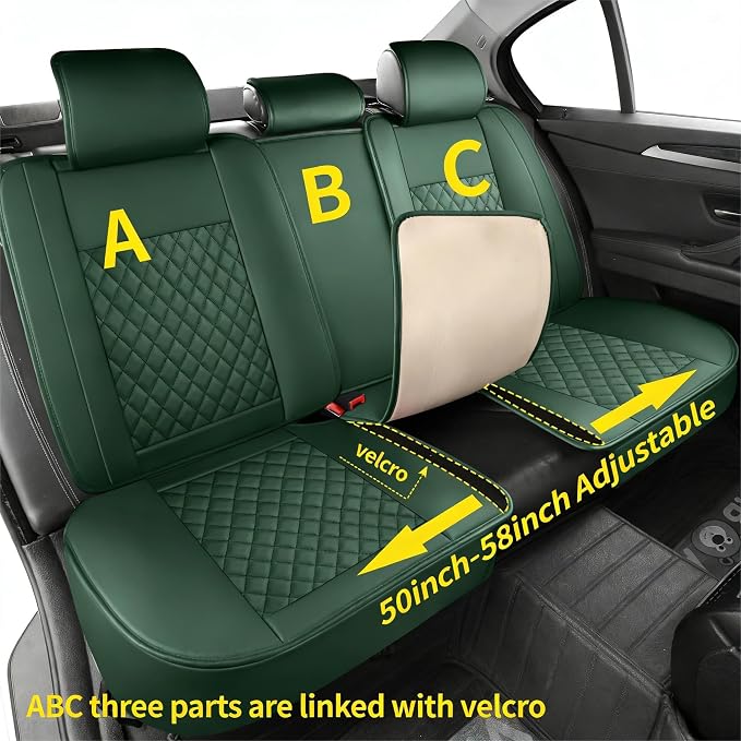 Universal Seat Covers — Full Set — Green