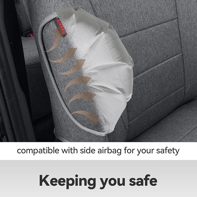 Seat Covers for Toyota Tacoma — Front Seat — Gray