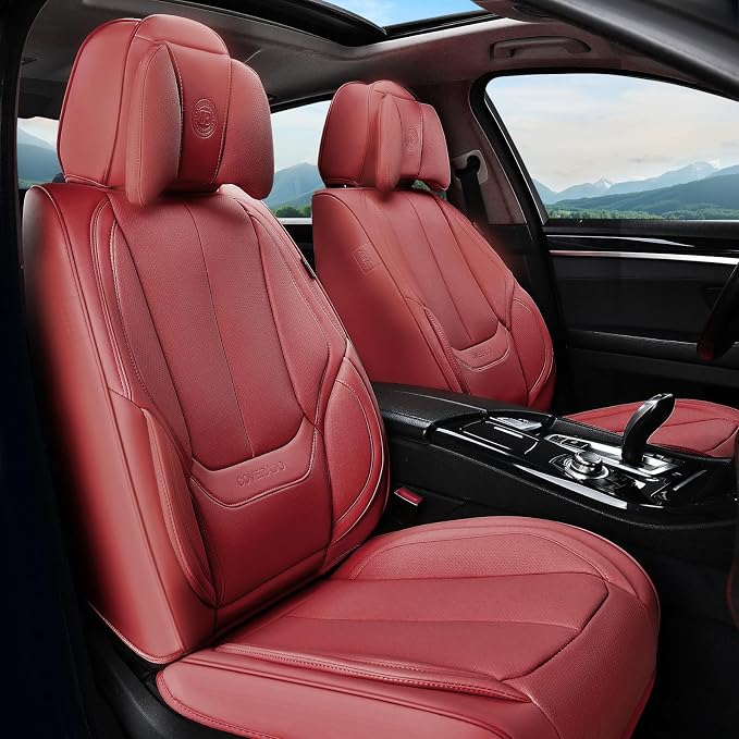 Universal Seat Covers — Front Seat — Red