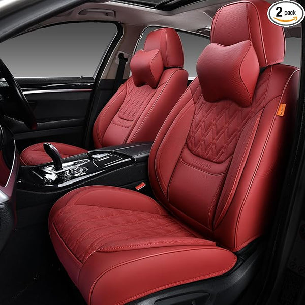 Universal Seat Covers โ Front Seat โ Red