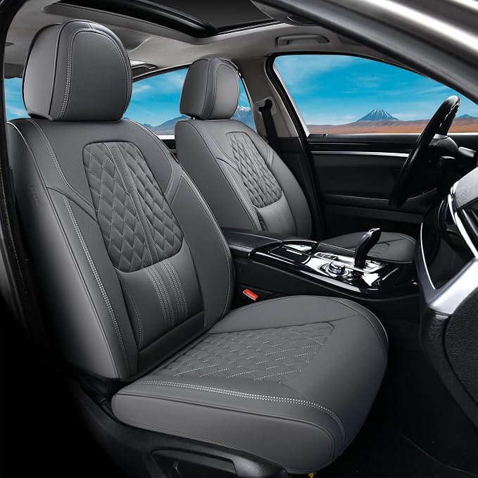 Universal Seat Covers — Full Set — Gray