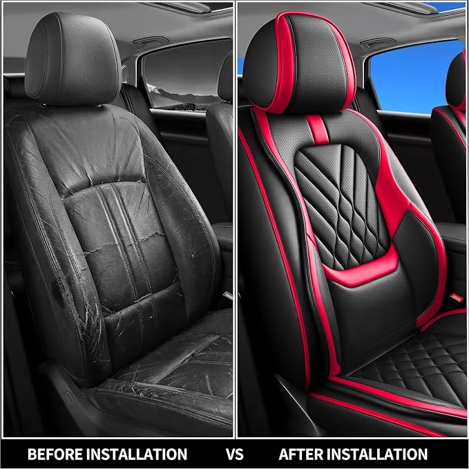Seat Covers for Nissan Ariya — Full Set — Red