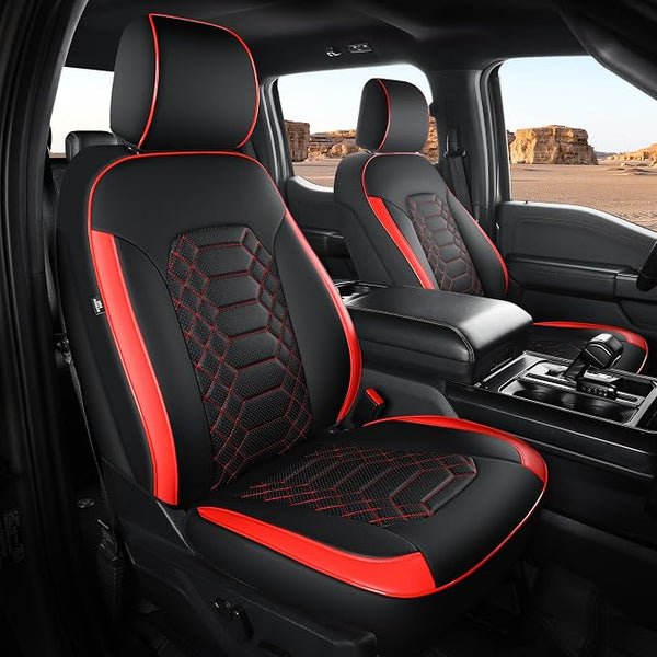 Faux Leather Seat Covers for Multiple Vehicles โ Full Set