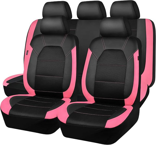 Universal Seat Covers โ Full Set โ Black / Pink