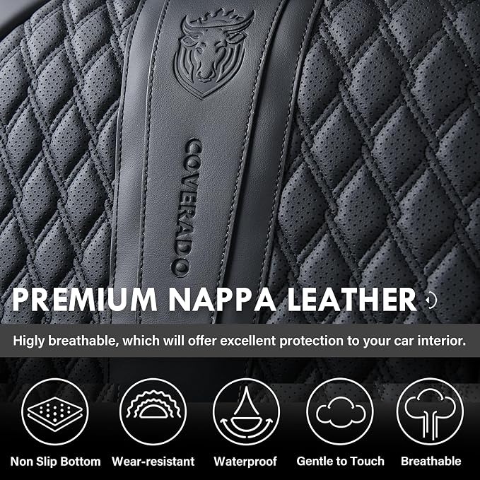 Universal Seat Covers — Front Seat — Black
