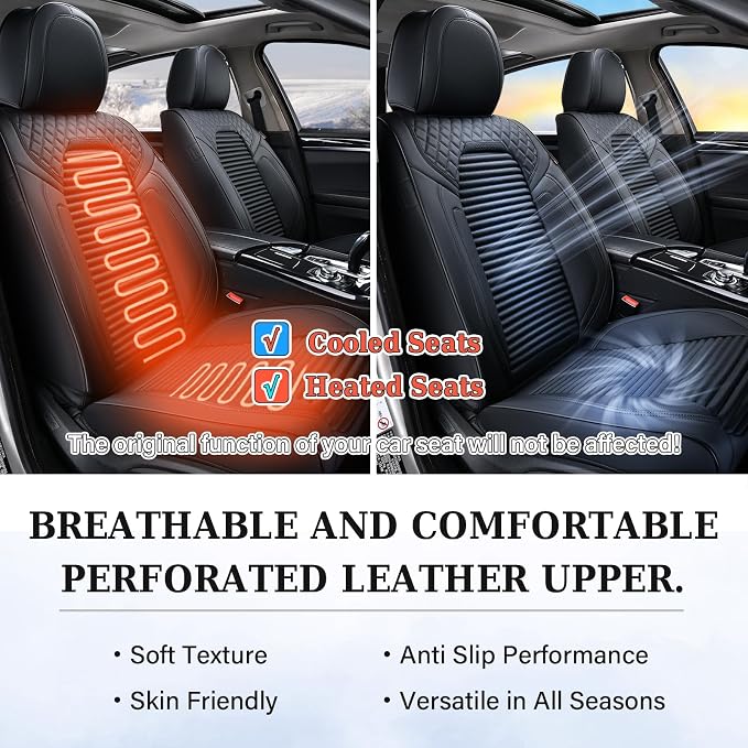 Universal Seat Covers — Front Seat — Black / Red