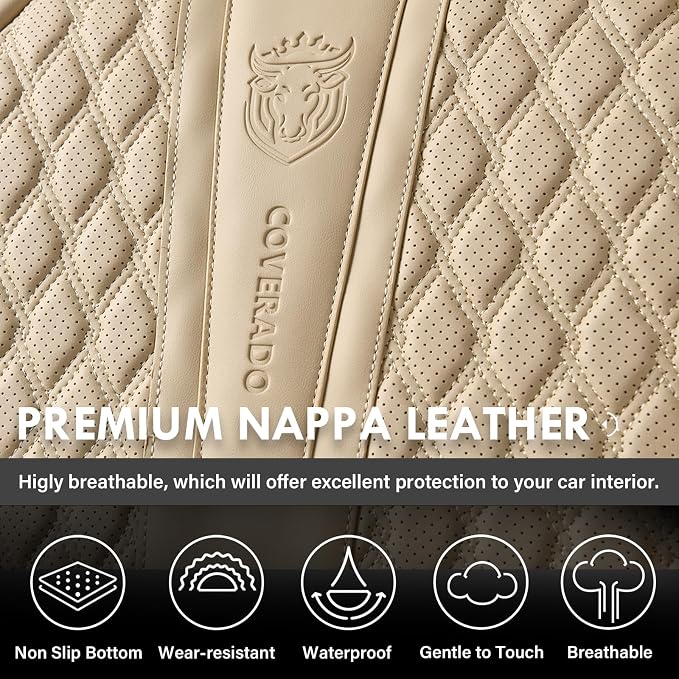 Universal Seat Covers — Full Set — Beige