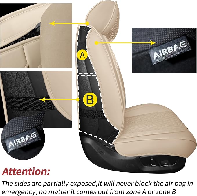 Universal Seat Covers — Full Set — Beige