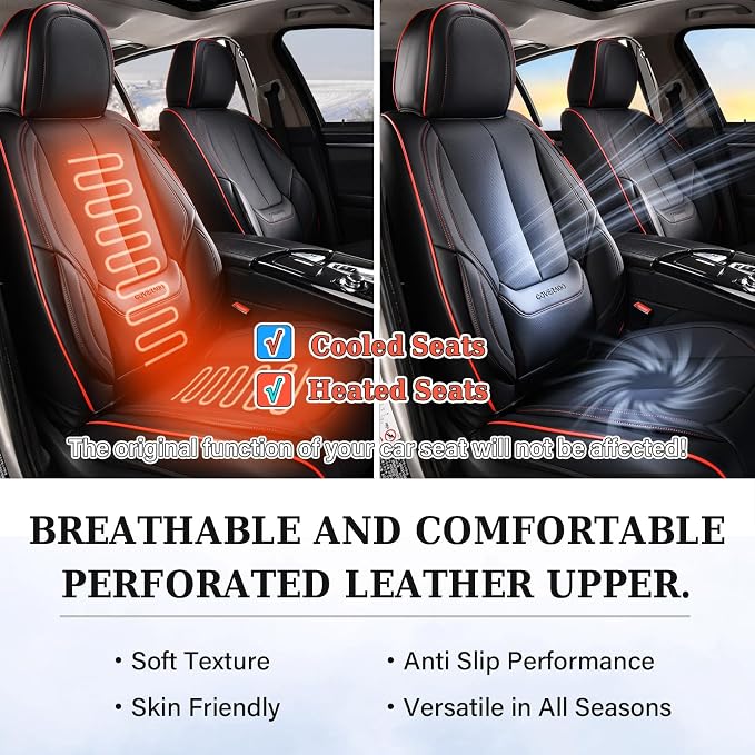 Universal Seat Covers — Full Set — Black / Blue