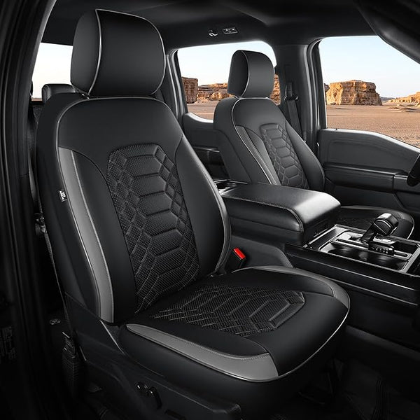 Faux Leather Seat Covers for Multiple Vehicles โ Full Set