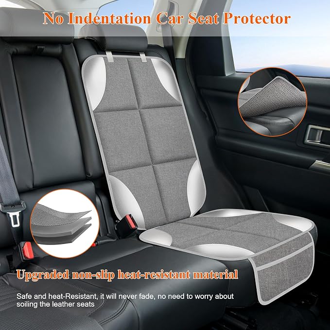 Child Car Seat Protector — Gray