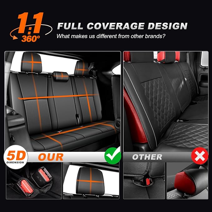 Faux Leather Seat Covers for Toyota Highlander — Full Set