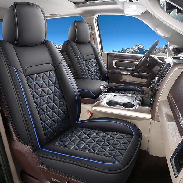 Seat Covers for Multiple Vehicles โ Full Set โ Black / Blue