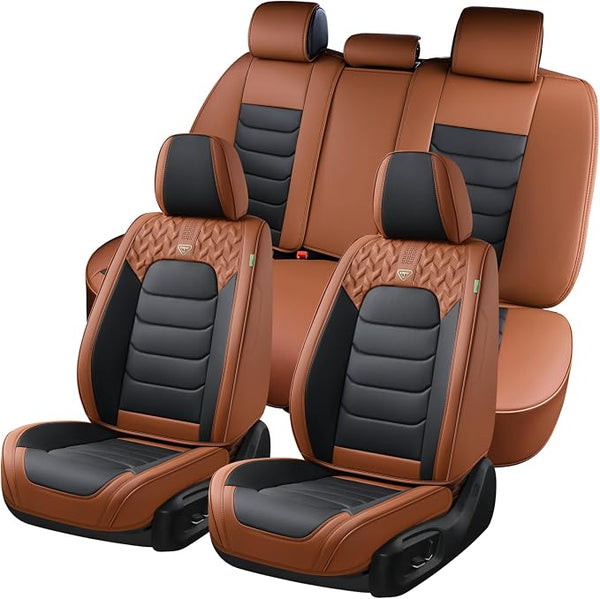 Car Seat Covers โ Full Set โ Brown / Black