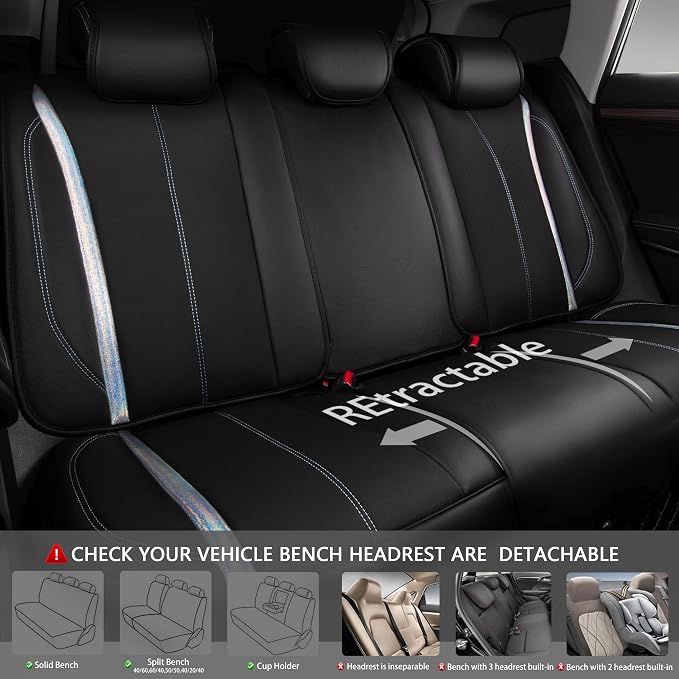 Universal Seat Covers — Full Set — Black