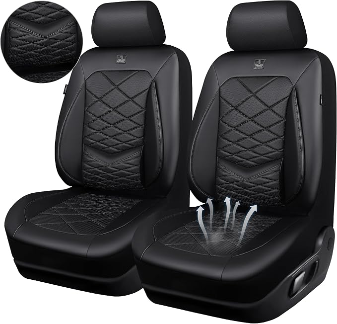 Universal Seat Covers — Front Seat — Black