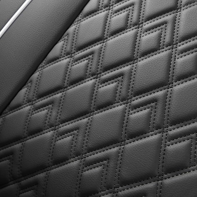 Seat Covers for Chevrolet Silverado / GMC Sierra — Front Seat — Black / White