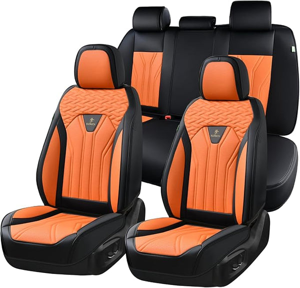 Universal Seat Covers โ Full Set โ Black / Orange