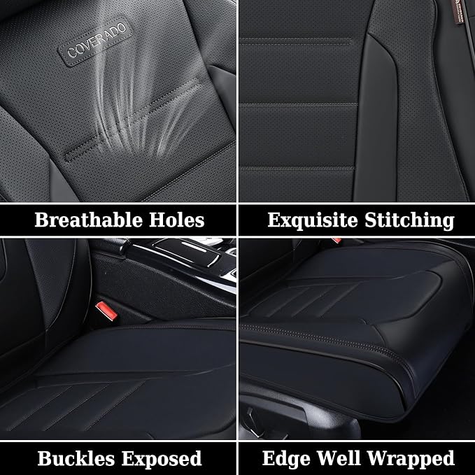 Universal Seat Covers — Front Seat — Black
