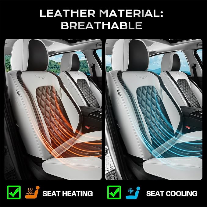 Universal Faux Leather Seat Covers — Full Set