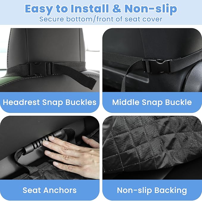 Pet Car Seat Protector — Front Seat — Beige