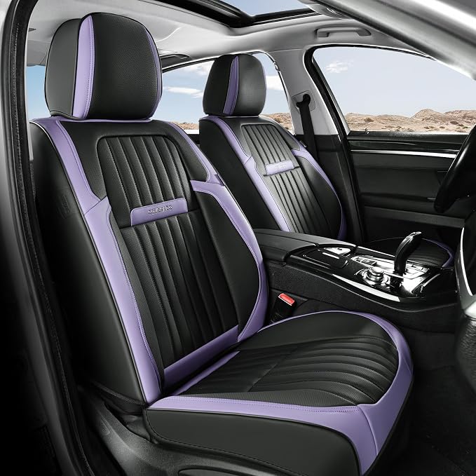 Universal Seat Covers — Front Seat — Purple / Black