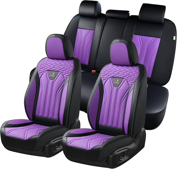 Universal Seat Covers โ Full Set โ Purple / Black