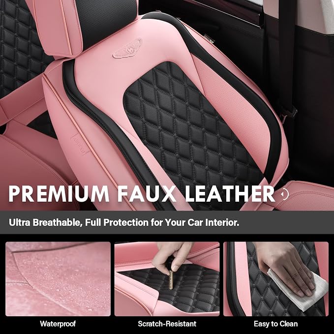 Faux Leather Car Seat Covers — Full Set