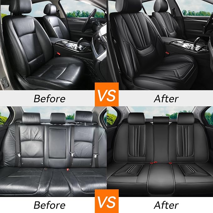 Universal Seat Covers — Front Seat — Black