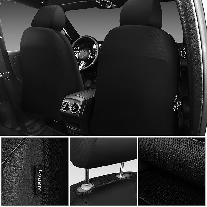 Universal Seat Covers — Front Seat — Black