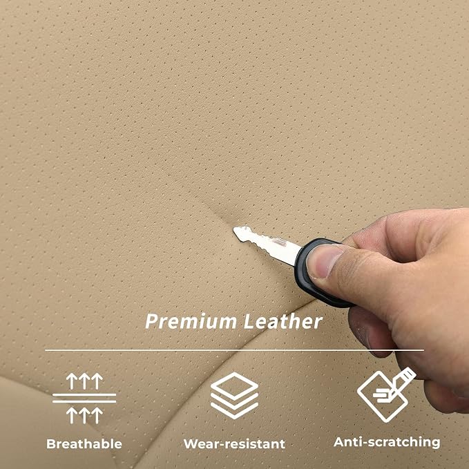 Faux Leather Seat Covers for Toyota Sienna — Full Set — Beige