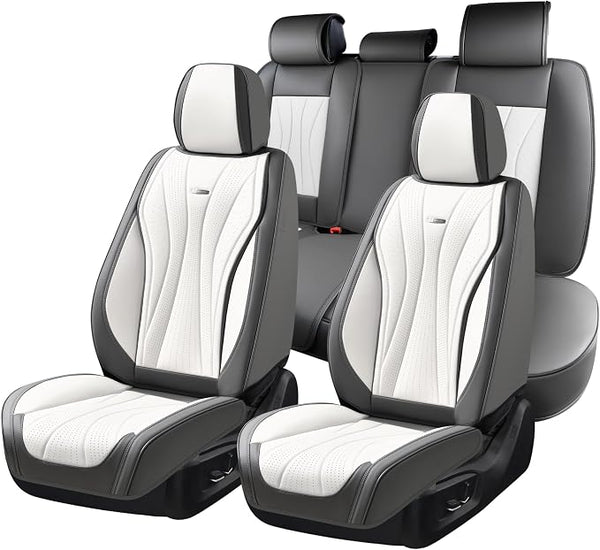 Universal Seat Covers โ Full Set โ Gray / White
