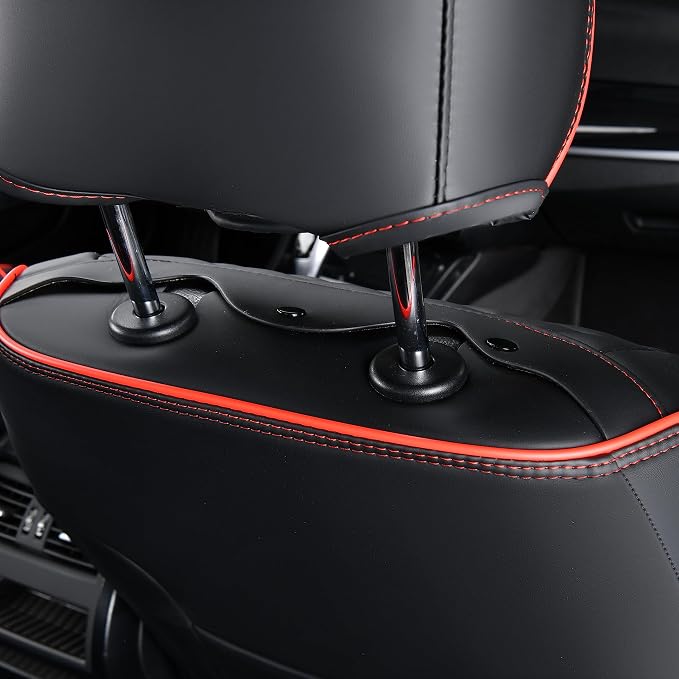 Universal Seat Covers — Black / Red