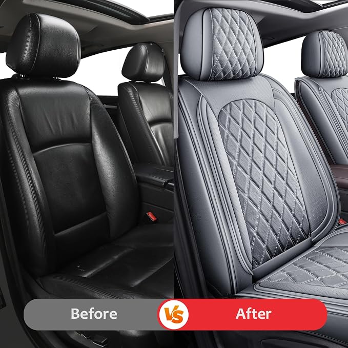 Seat Covers for Multiple Vehicles — Front Seat — Gray