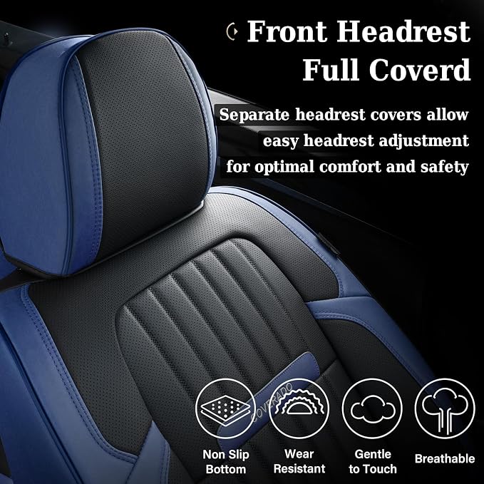 Universal Seat Covers — Front Seat — Blue / Black
