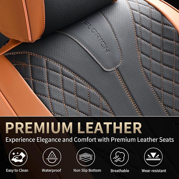 Universal Seat Covers — Front Seat — Brown / Black