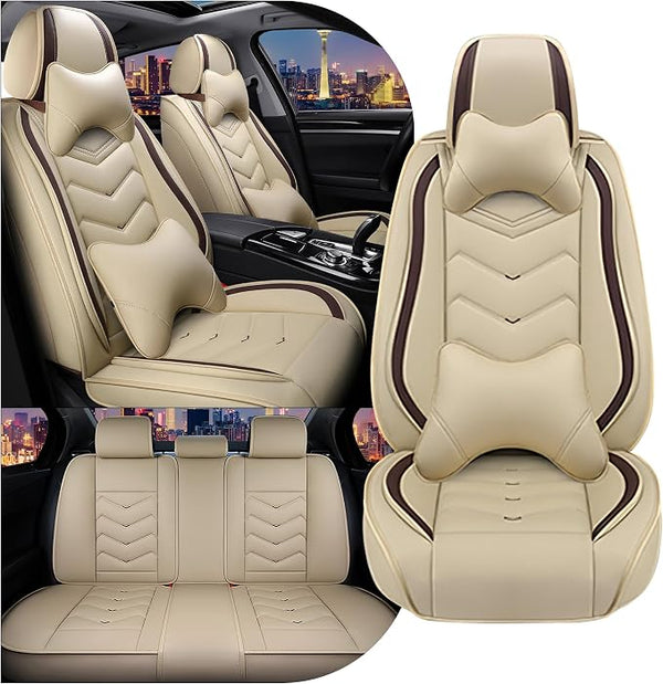 Seat Covers for Honda Civic โ Full Set โ Beige